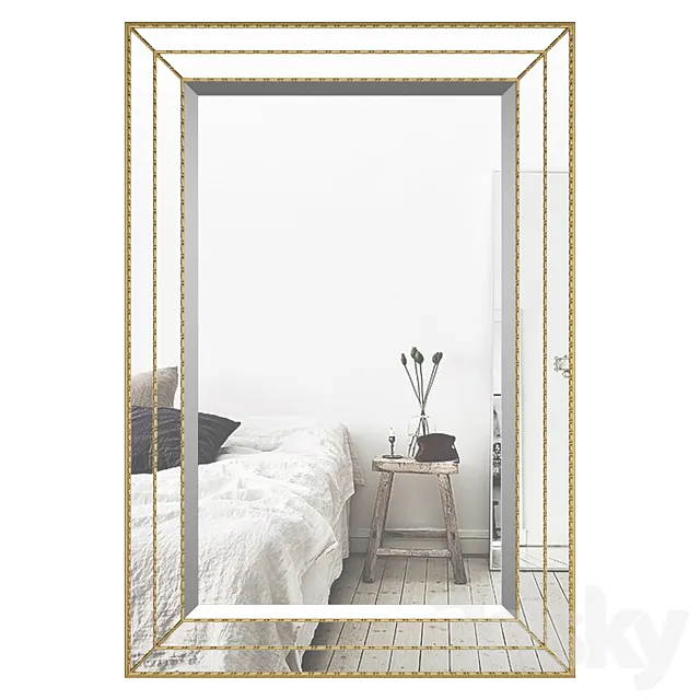 Willacoochee Traditional Beveled Accent Mirror GRYL4520 3DS Max Model