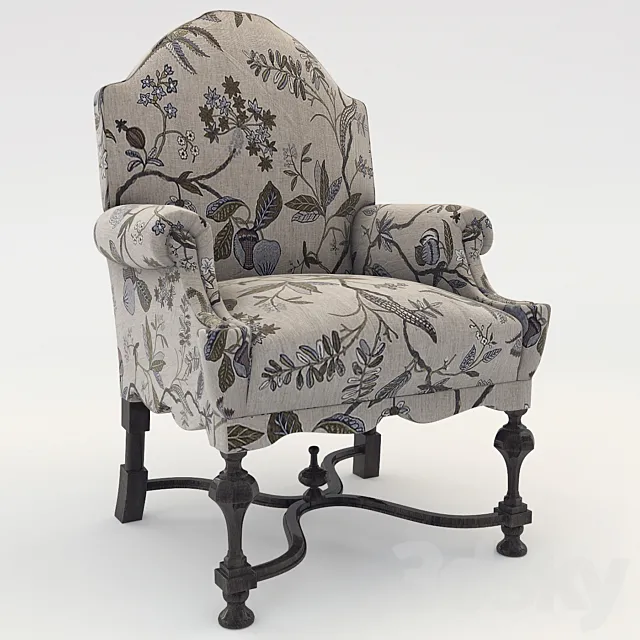 William & Mary Armchair 3DSMax File