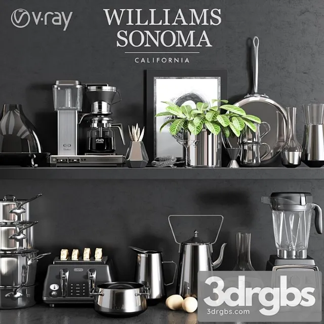 Williams Sonoma Chrome Set 3dsmax Download