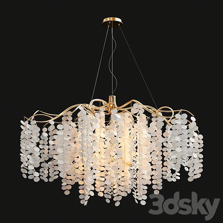 Willow cascading chandelier 3DS Max Model