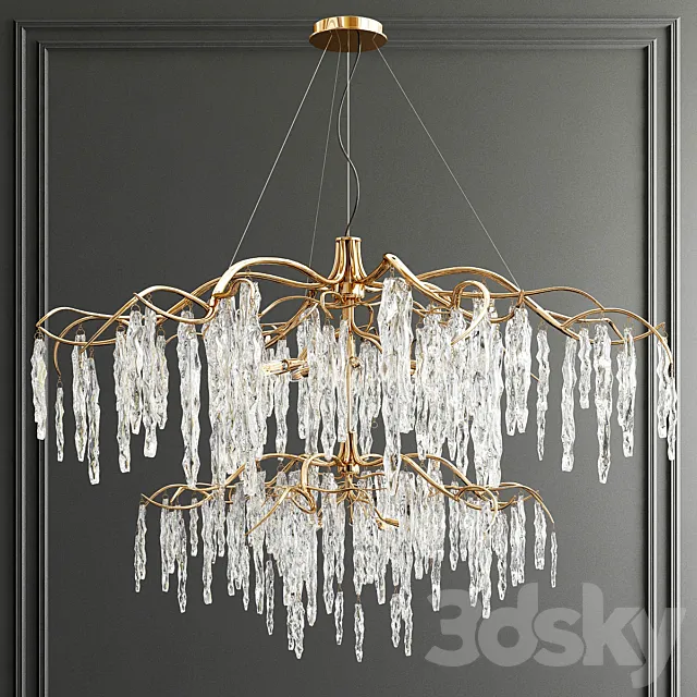 Willow Double Tear Chandelier 3ds Max