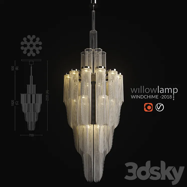 Willowlamp – Windchime -2018 3DS Max