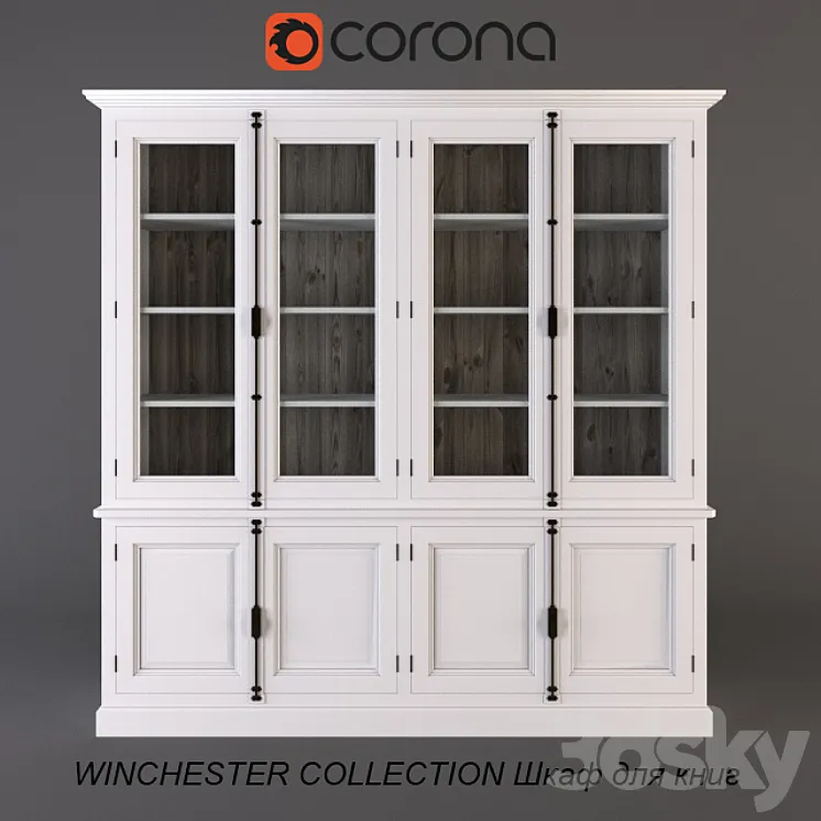 WINCHESTER COLLECTION bookcase 3DS Max
