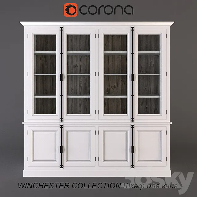 WINCHESTER COLLECTION bookcase 3DSMax File