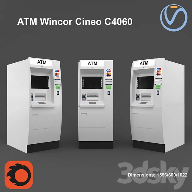 Wincor cineo c4060 3DS Max Model