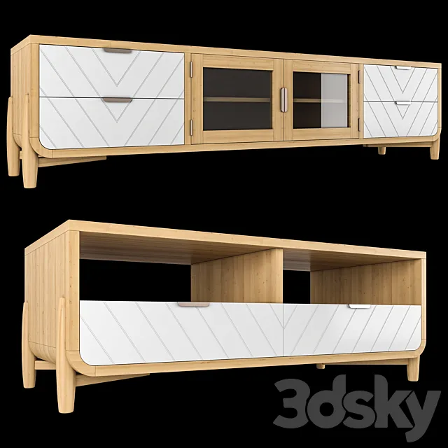 Wind cabinet and Coffee table 3DS Max Model