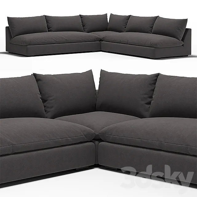 Winda modern classic charcoal 3ds Max