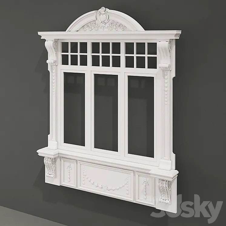 Window assembly type 3 3DS Max