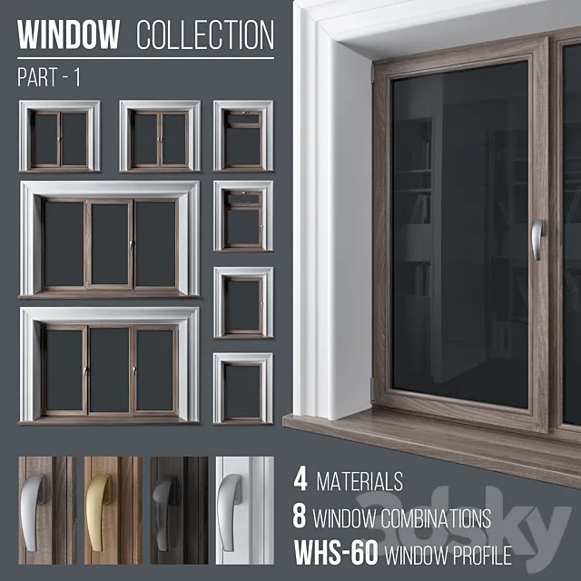 Window Collection Part 1 3DSMax File