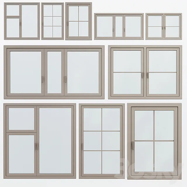 Window Collections No. 7 3DSMax File