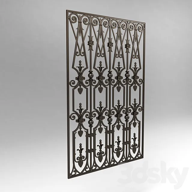 Window grilles 2727 3DS Max Model