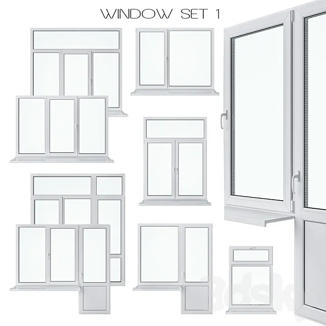 Window Set 1 3DS Max Model