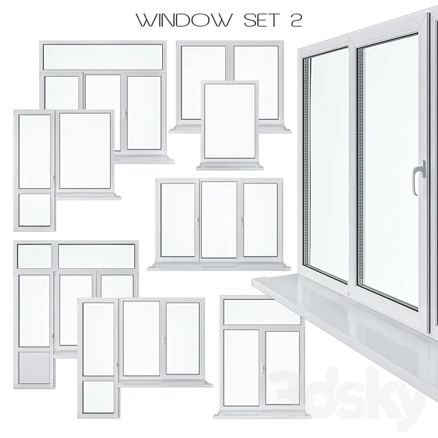 Window Set 2 3ds Max