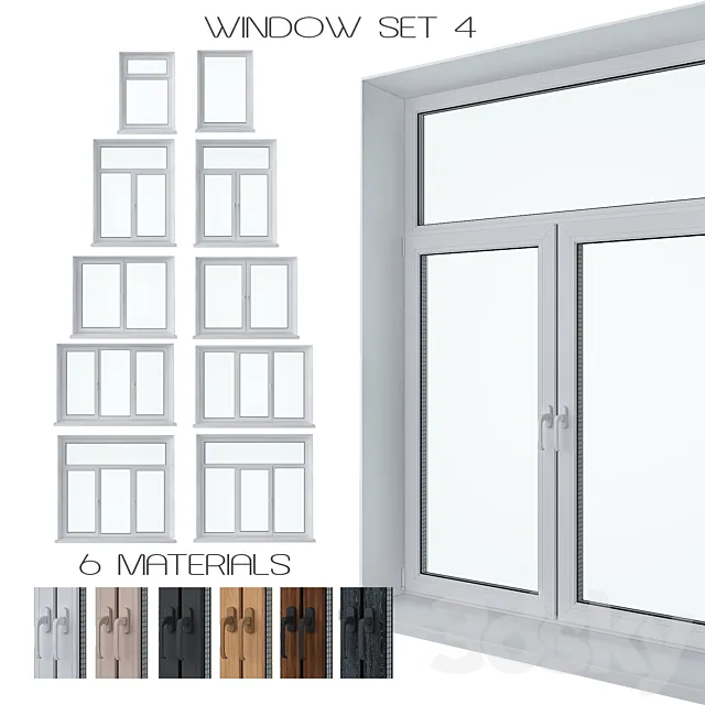 Window Set 4 3DS Max Model