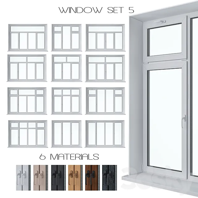 Window Set 5 3ds Max