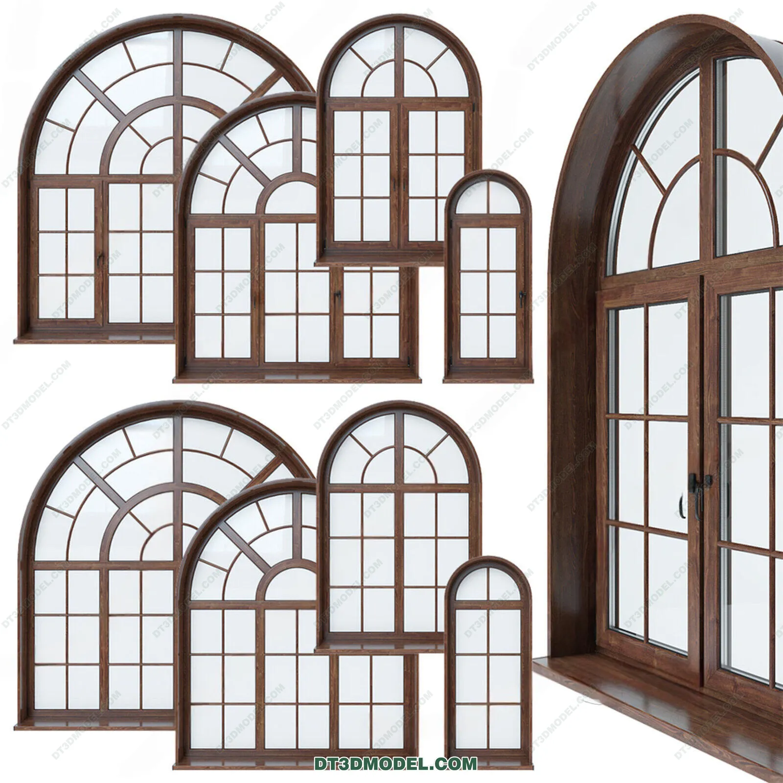 Windows 3D Blocks – 3D Model – 001 – VRAY
