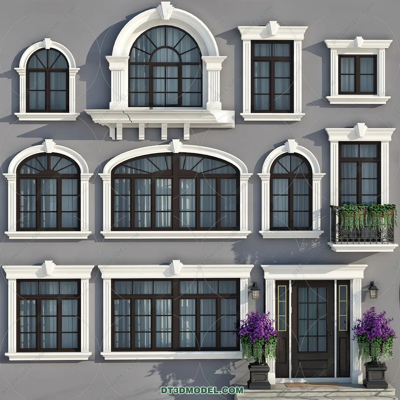 Windows 3D Blocks – 3D Model – 007 – VRAY