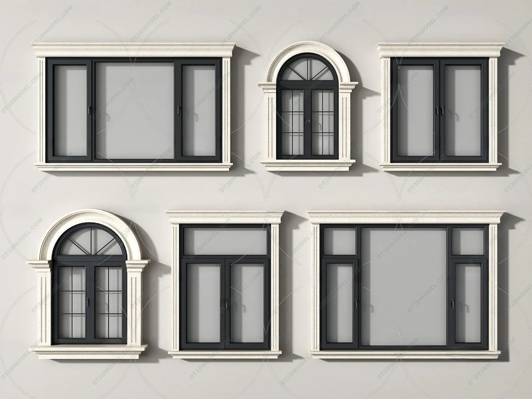 Windows 3D Blocks – 3D Model – 041 – VRAY
