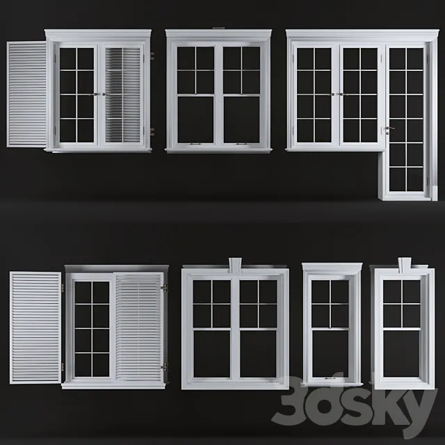 Windows_set_01  3DS Max Model