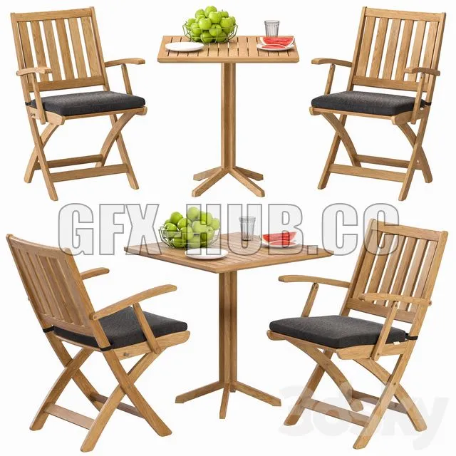 WINDSOR Chair and Table By Solpuri 3dsMax Model