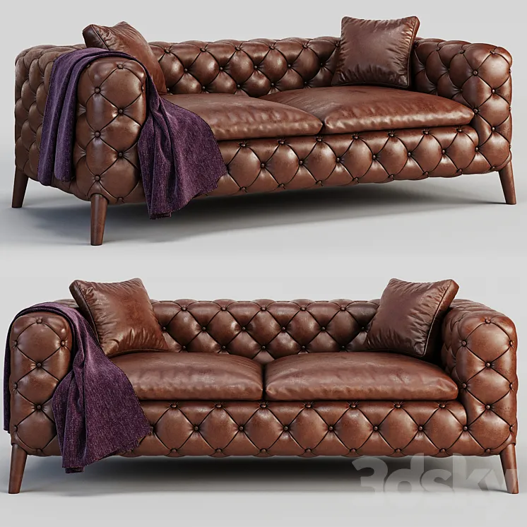 Windsor chesterfield sofa 3DS Max