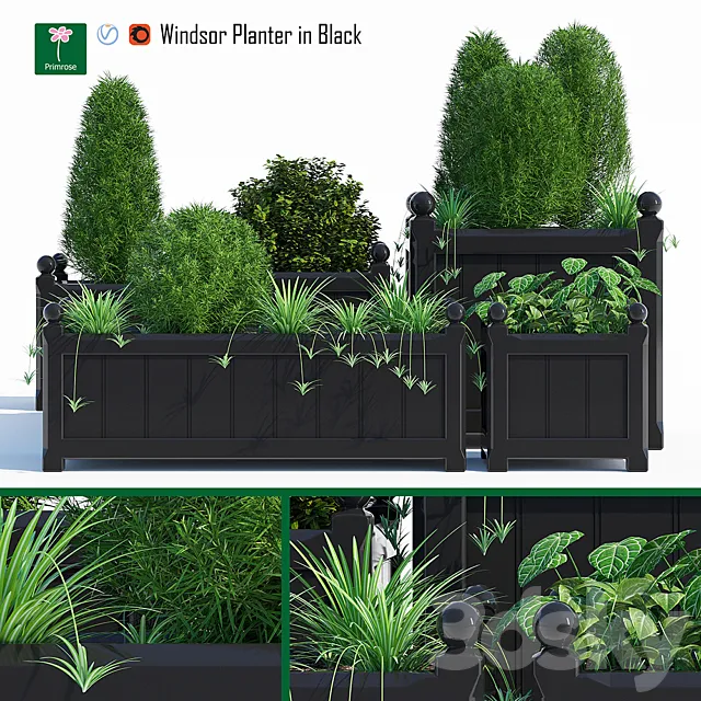 Windsor planter 3DS Max Model