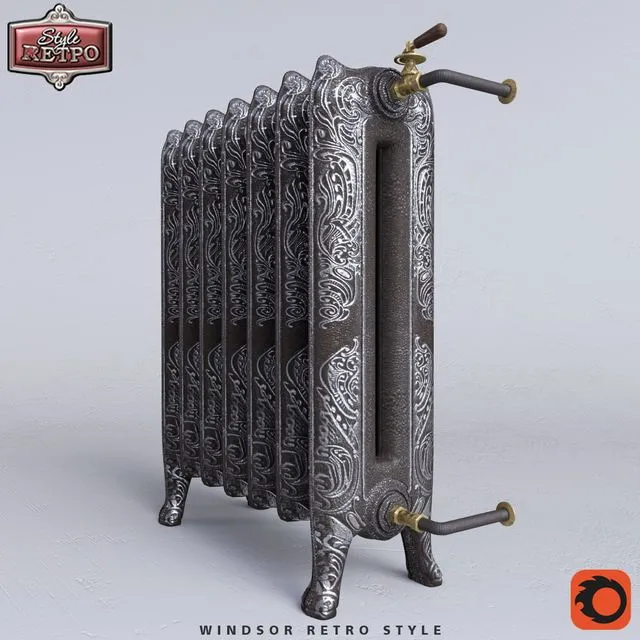 WINDSOR RETRO STYLE Radiator 3dsMax Model