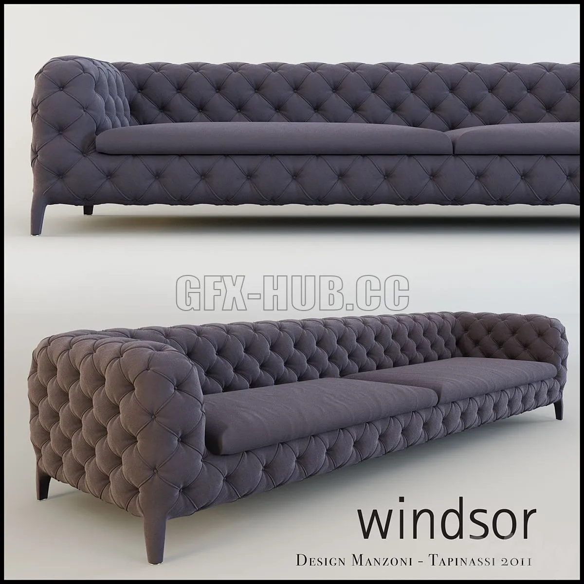 Windsor sofa (Manzoni-Tapinassi Design 2011) 3dsMax Model