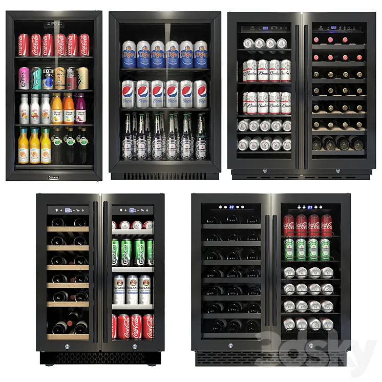Wine and Beverage Refrigerators 3DS Max Model