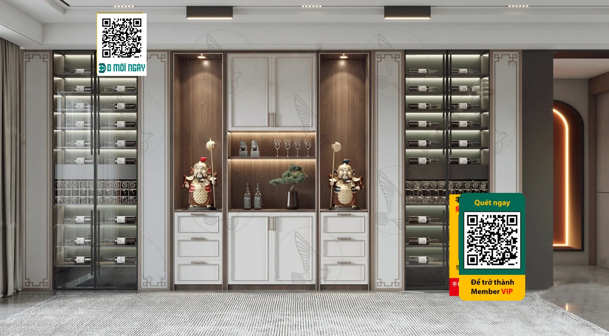 Wine cabinet 3D – 005 – 3809