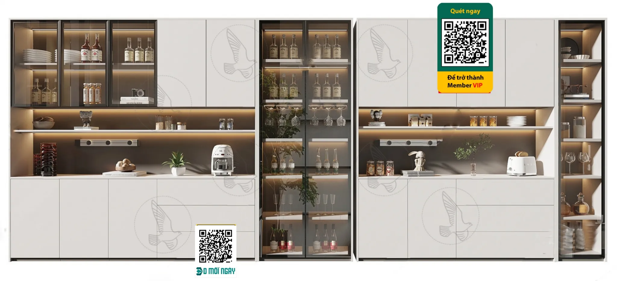 Wine cabinet 3D – 015 – 3819