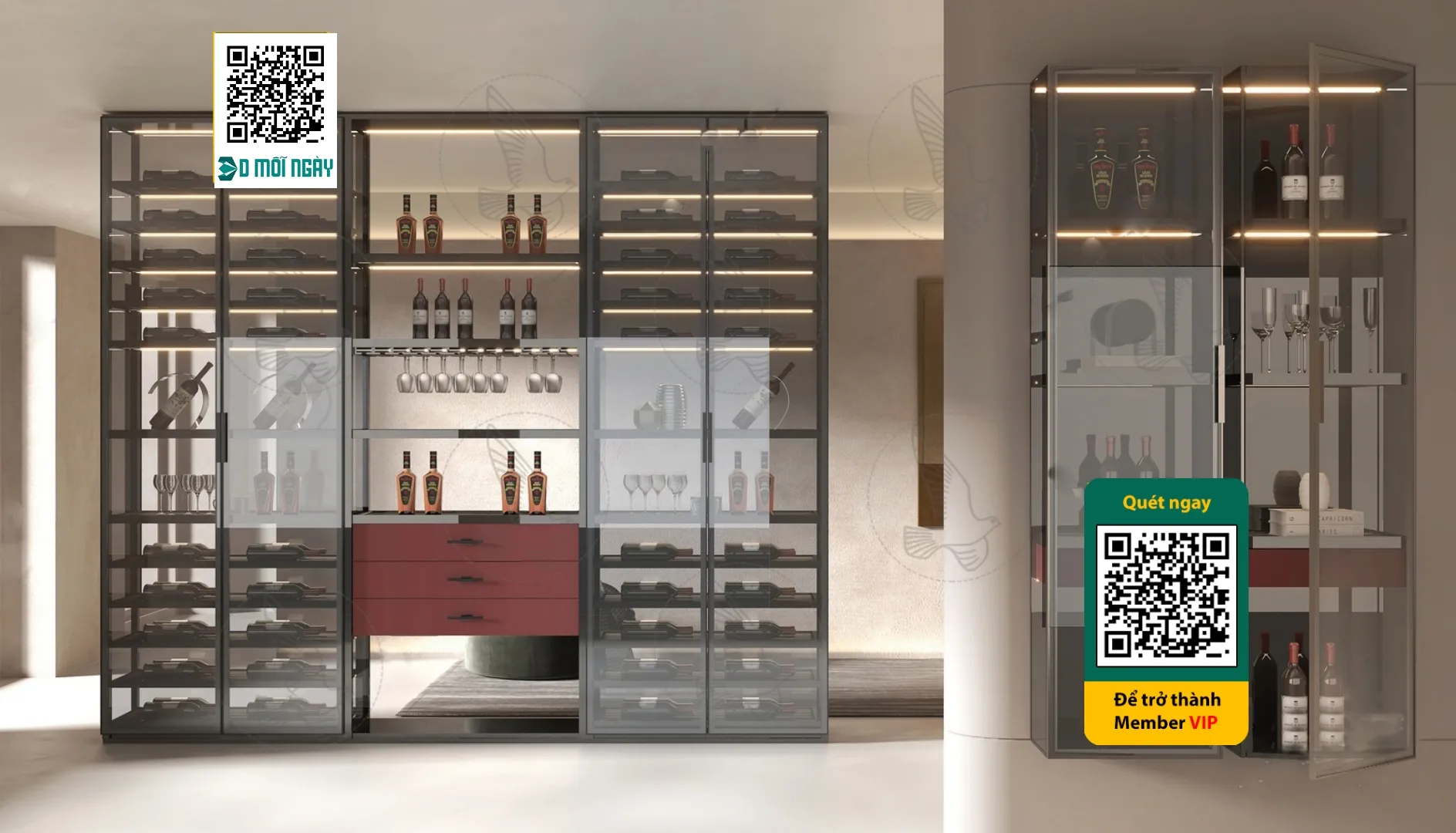 Wine cabinet 3D – 025 – 3829