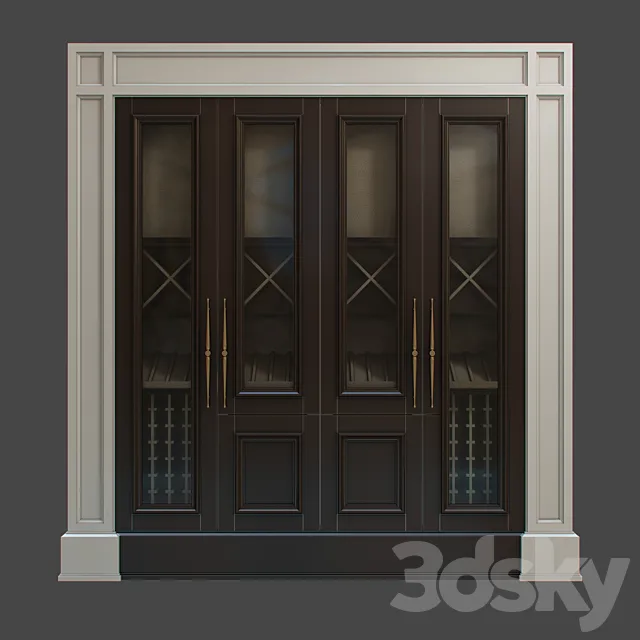 wine cabinet 3DS Max Model