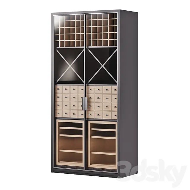 Wine cabinet 3dsMax Model