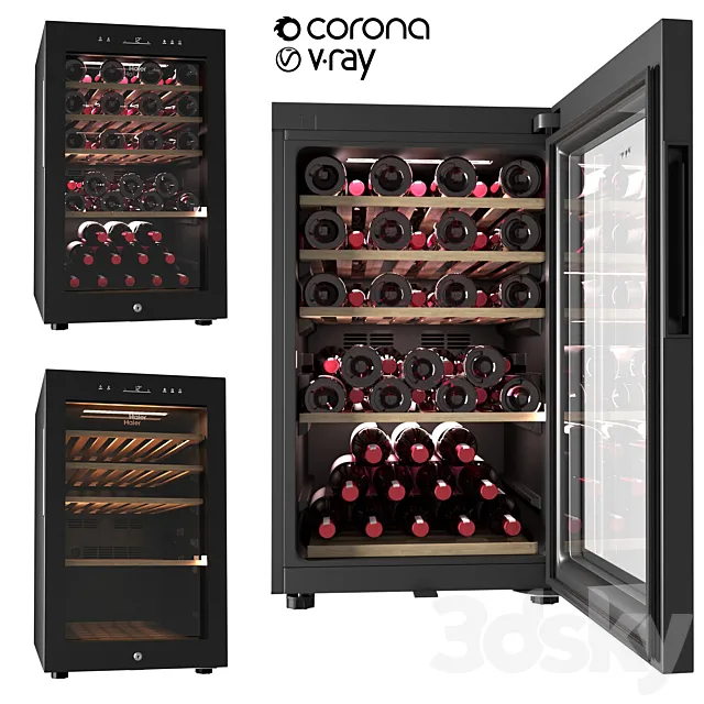 Wine cabinet (refrigerator) Haier FWC49GA 3ds Max