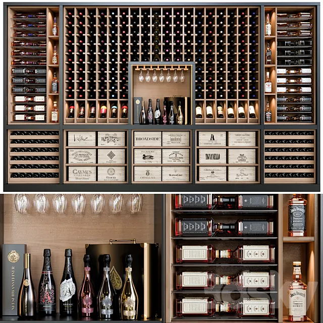 wine cellar 02 3DSMax File
