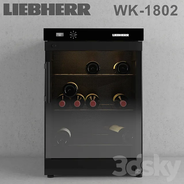 Wine fridge Liebher_WK_1802 3ds Max