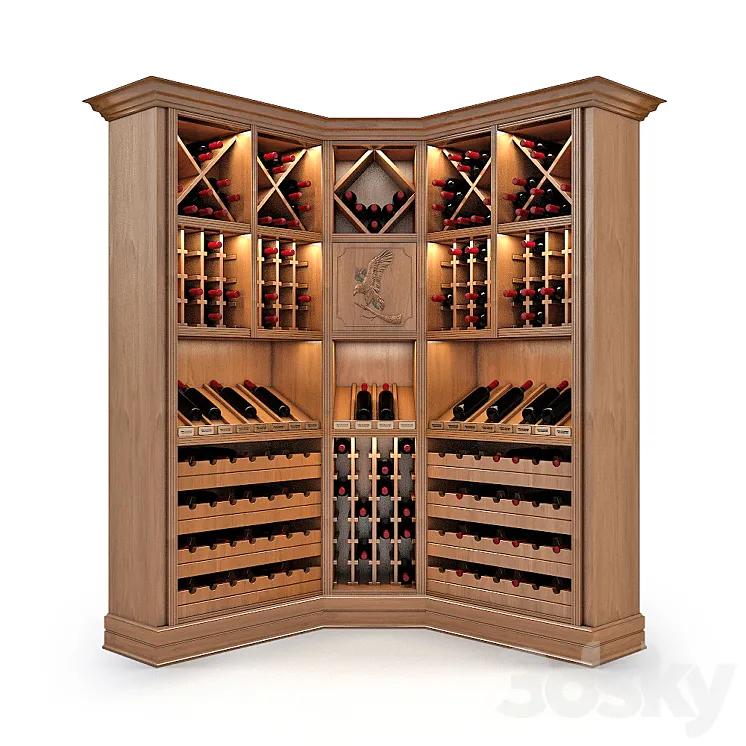 Wine rack Store Wine CORNER 233 3DS Max