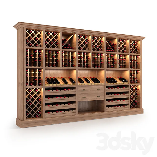 Wine rack Store Wine STAND 396) 3ds Max