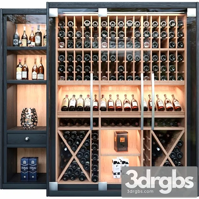 Wine shop. wine alcohol 3dsmax Download