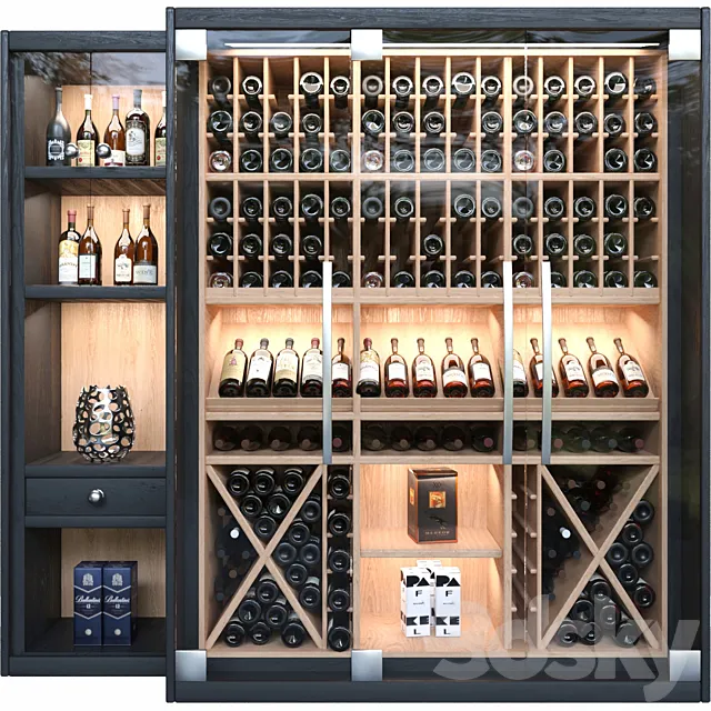 Wine shop. Wine. alcohol 3DSMax File