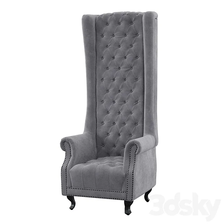 Wingback chair 3DS Max
