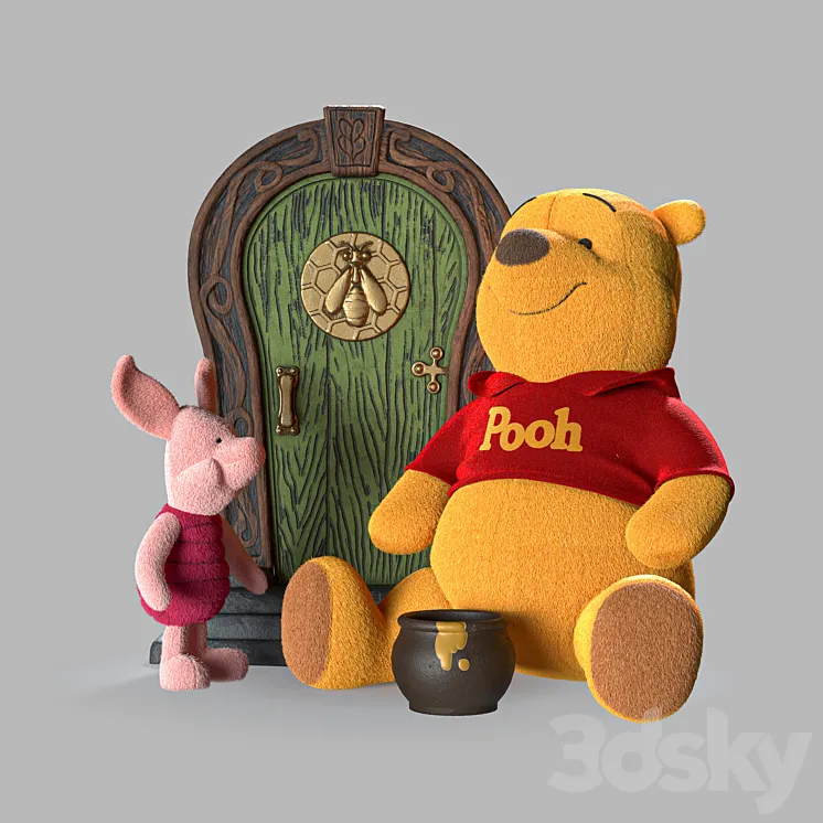 Winnie the Pooh and Piglet 3DS Max