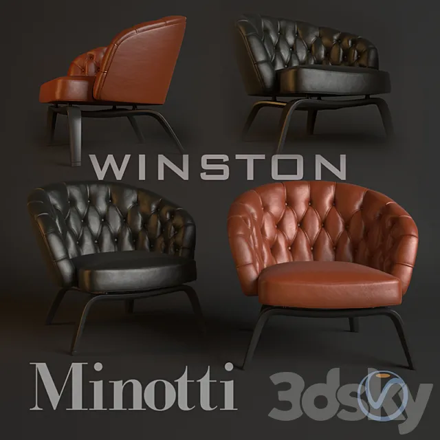 Winston Armchair 3ds Max