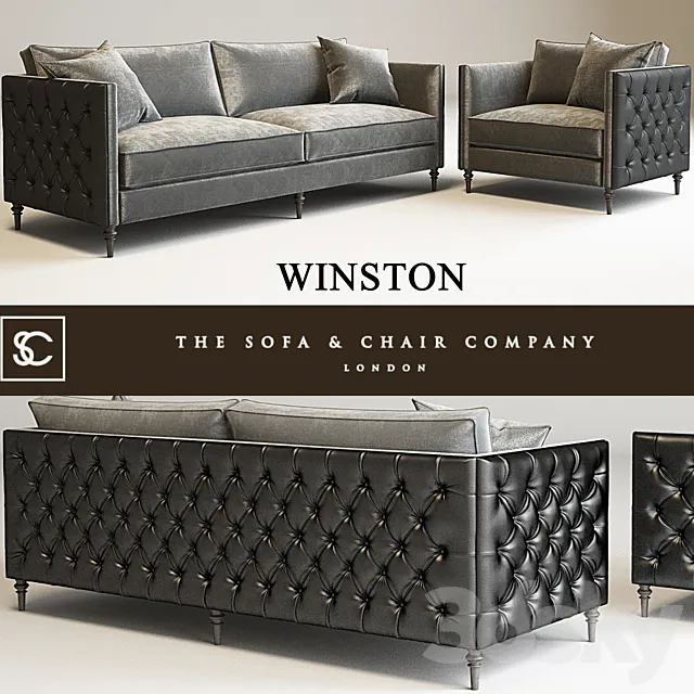 Winston sofa _The sofa & chair company London 3DSMax File