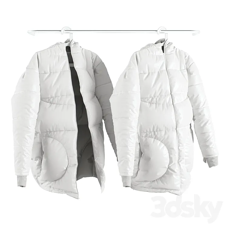 Winter jacket SONDR on a hanger 3DS Max Model