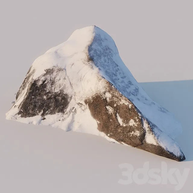 Winter rock 3DS Max Model