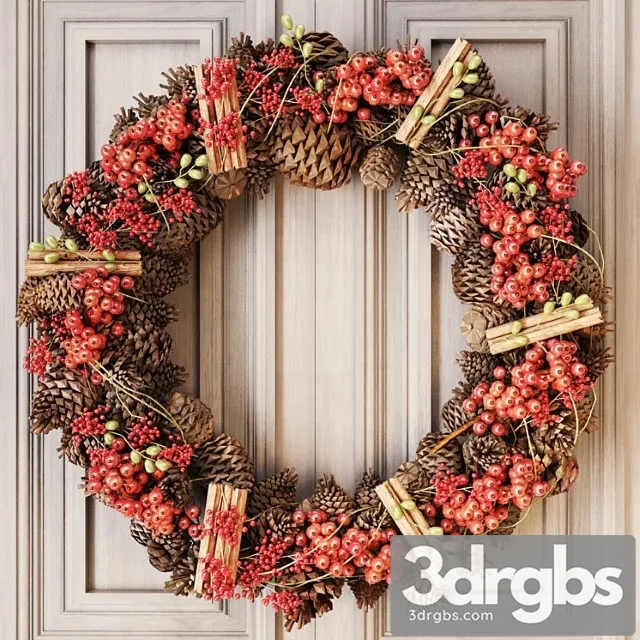 Winter Wreath 03 3dsmax Download