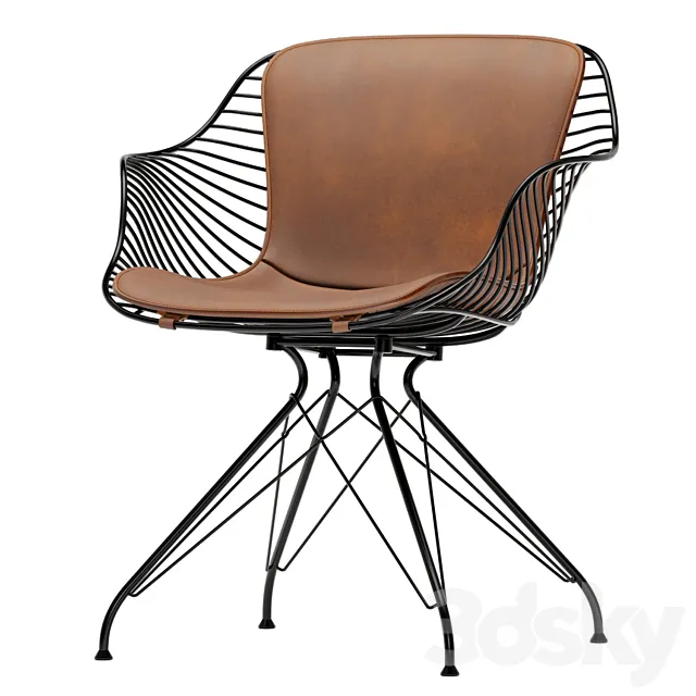 Wire Dining Chair 3ds Max