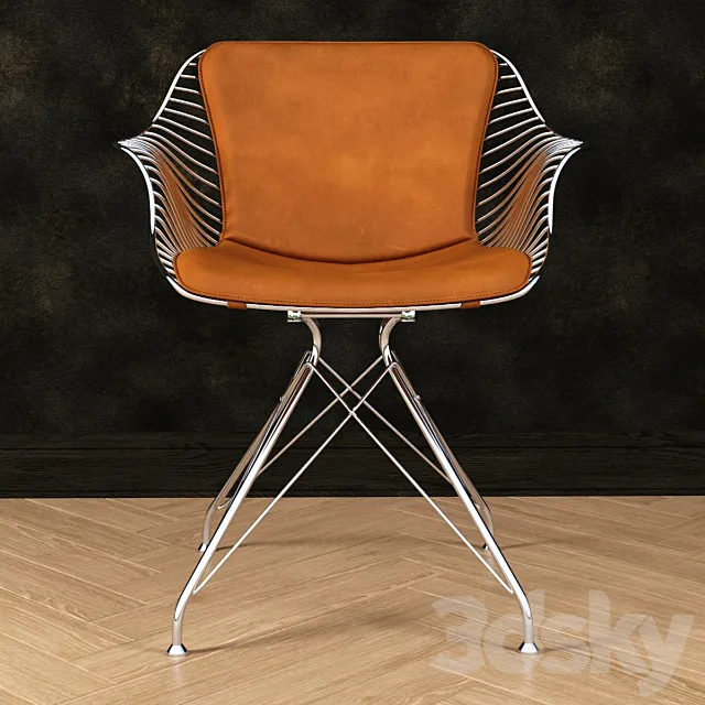 Wire dinning chair 3DSMax File